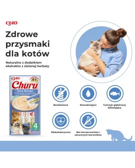 Przysmak Inaba CHURU Tuńczyk dla kota 4x14g
