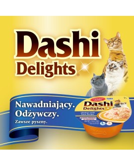 INABA DASHI DELIGHTS Kurczak Przegrzebki 70g bulion dla kota