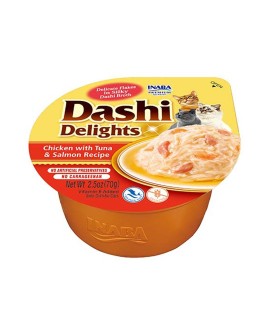 INABA DASHI DELIGHTS Kurczak Tuńczyk&Łosoś 70g bulion dla kota