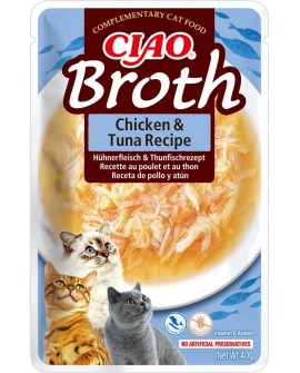 INABA CIAO Bulion o smaku kurczaka i tuńczyka 40g