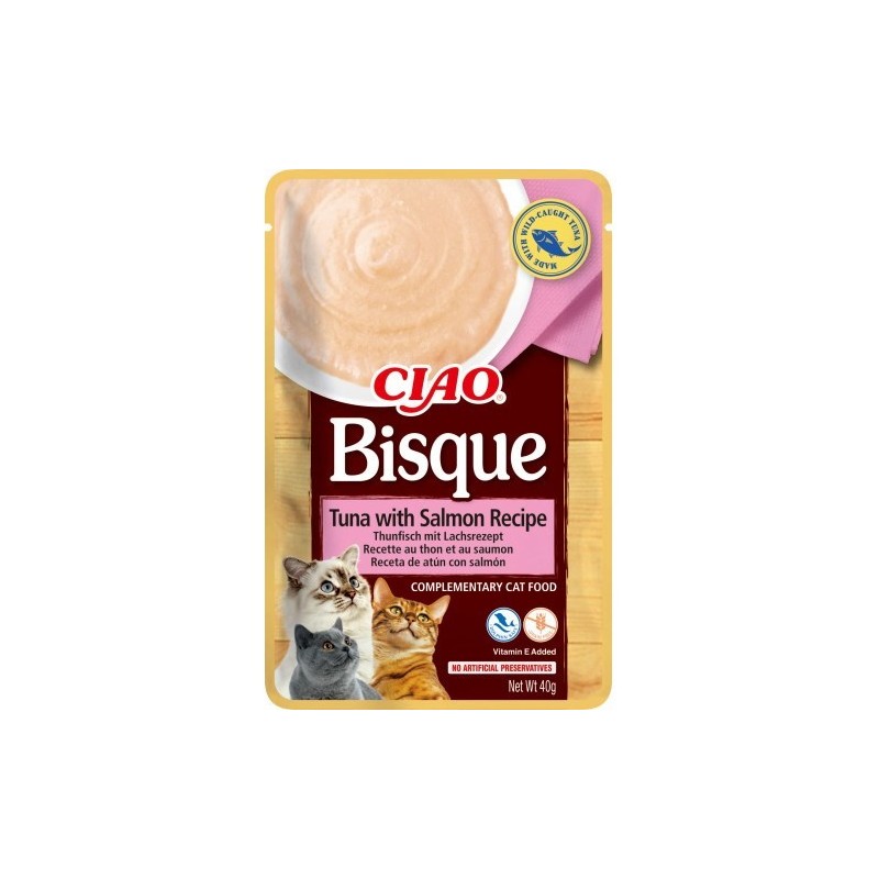INABA CIAO Gęsta zupa z tuńczykiem i łososiem 40g