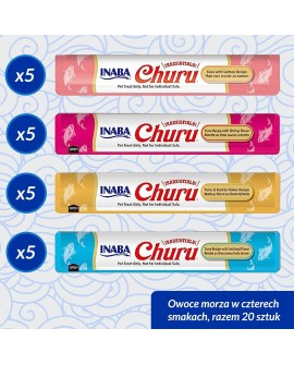 INABA CHURU Varietes Owoce morza -przysmak dla kota 20x14 g