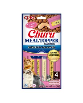 INABA MEAL TOPPER Tuńczyk z łososiem - kot 4x14g
