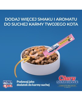 INABA MEAL TOPPER Tuńczyk z łososiem - kot 4x14g