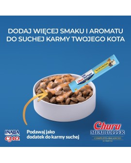 INABA MEAL TOPPER Tuńczyk z przegrzebkiem-kot 4x14g