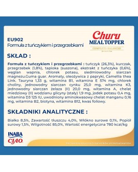 INABA MEAL TOPPER Tuńczyk z przegrzebkiem-kot 4x14g
