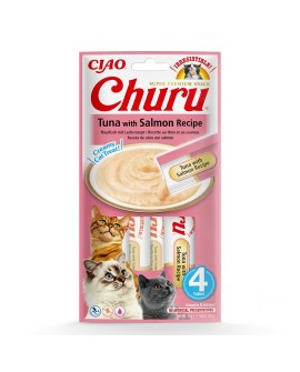 Przysmak CHURU Tuńczyk z łososiem dla kota 4x14g