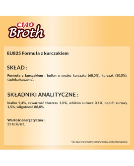 INABA CIAO Bulion o smaku kurczaka - przysmak dla kotów - 40g