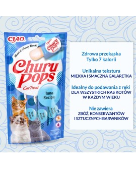 Przysmak CHURU Pops Tuńczyk dla kota 4x14g