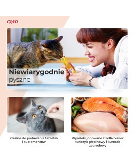 INABA Churu Pops Kurczak - przysmak dla kota - 4x15 g