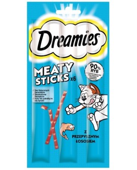 DREAMIES Meaty Sticks Łosoś - przysmak dla kota - 30 g