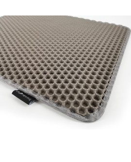 DIAMENTIQ Mata pod kuwetę dla kota wycieraczka box Szary prostokąt 45x60