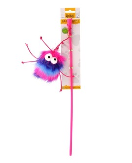 DINGO Wędka dla kota - spike 45+10cm różowa