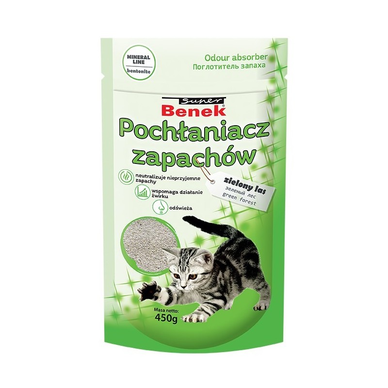 CERTECH Pochłaniacz zapachu Super Benek Zielony Las 0,45kg