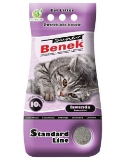 CERTECH Super Benek Standard Lawenda - żwirek dla kota zbrylający 10l
