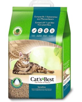 Cat's Best Sensitive - żwirek drewniany dla kota - 20 l