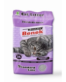 Super Benek Standard Lawenda - żwirek dla kota zbrylający - 25 L (20 kg)