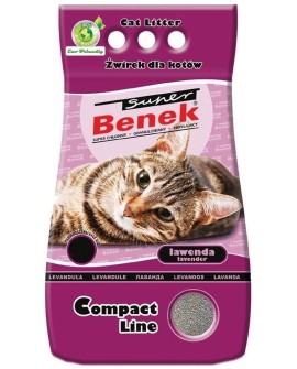 CERTECH Super Benek Compact Lawenda - żwirek dla kota zbrylający 25 l