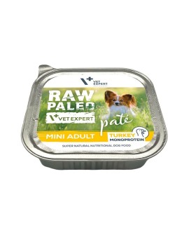 VetExpert Raw Paleo Indyk Pate Mini Adult alu tray 150g
