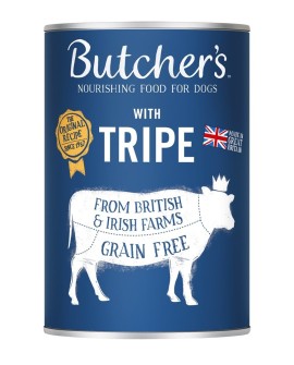 BUTCHER'S Original Tripe Mix Pasztet ze żwaczem - mokra karma dla psa - 400 g