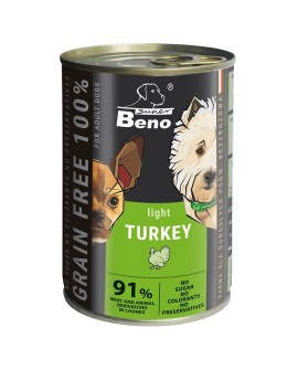 Super Beno bez zbóż kąski indyk light w sosie 415g