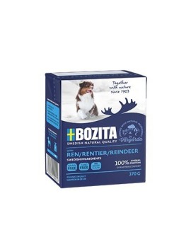 BOZITA Mięsne kawałki z reniferem w galaretce 370g