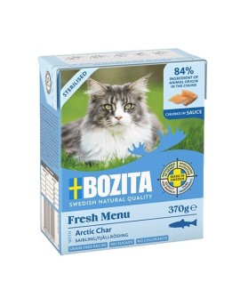 BOZITA Sterylised - Kawałeczki w sosie z pstrągiem - mokra karma dla kota -370g