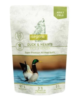 Isegrim Karma mokra dla psa saszetka KACZKA SERCA WARZYWA 410G
