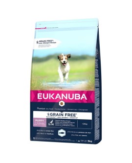 EUKANUBA Grain Free Puppy Small/Medium Breed Ocean Fish - sucha karma dla psa - 3 kg