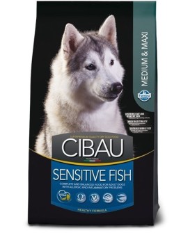 FARMINA Cibau Sensitive Fish Medium & Maxi - sucha karma dla psa - 12 kg