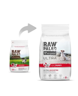 VetExpert Raw Paleo Ultra Wołowina Mini Puppy 2kg