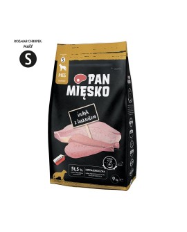 Pan Mięsko Indyk z bażantem (dorosły) chrupki S Karma sucha dla psa 9kg