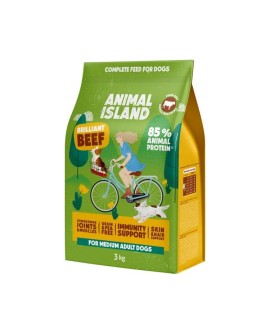ANIMAL ISLAND Wołowina - Karma sucha dla psów - 3kg