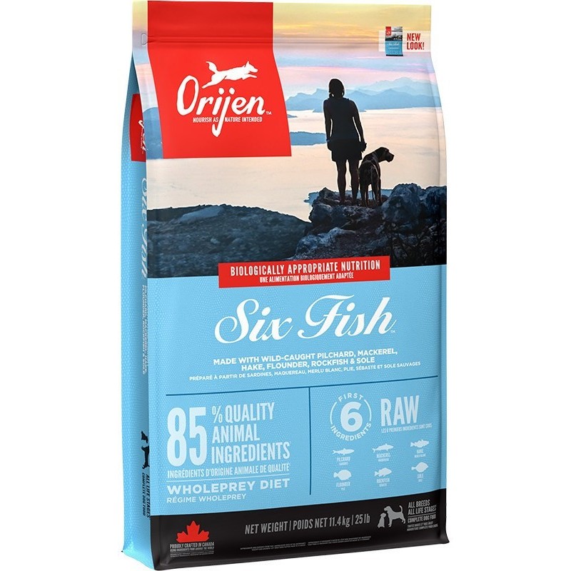 ORIJEN Six Fish - sucha karma dla psa - 11,4kg