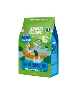 ANIMAL ISLAND Łosoś - Karma sucha dla psów - 3kg