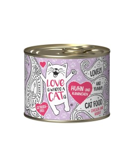 Love is where a cat is® z kurczakiem i królikiem 200g
