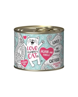 Love is where a cat is® z kurczakiem i pstrągiem 200g