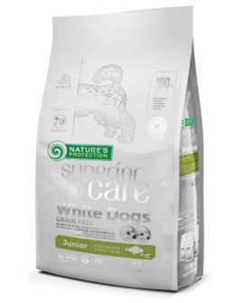 Nature's Protection White Dogs Grain Free Białoryba Junior Small and Mini Breeds 10 kg