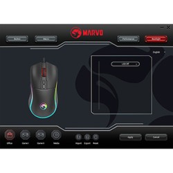 Marvo M358 Mysz przewodowa, czarna, 7200DPI, EOL