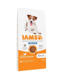IAMS Vitality Adult Light in fat - sucha karma dla psa - 12 kg