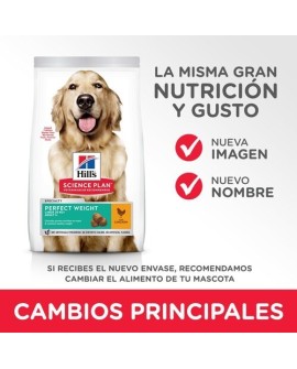 HILL'S Science plan canine adult large breed perfect weight chicken dog12kg