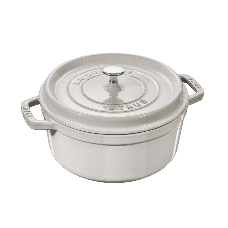 Garnek żeliwny okrągły STAUB 40501-409-0 - biała trufla 1.7 ltr