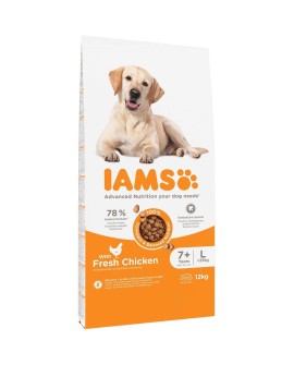 IAMS Vitality Dog Senior Large Chicken - sucha karma dla psa - 12 kg