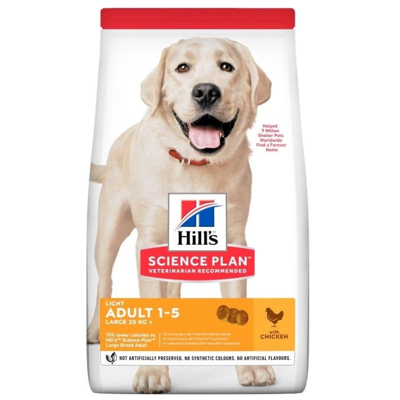 HILL'S Science Plan Canine Adult Light Large Breed Kurczak - sucha karma dla psa - 14 kg