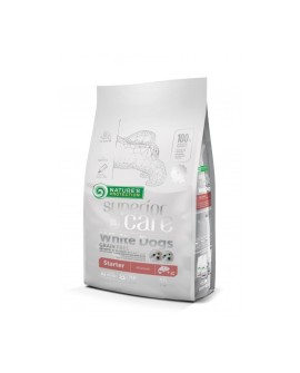 Nature's Protection White Dogs Grain Free Łosoś Starter All Breeds 10kg