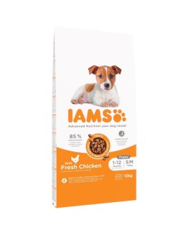 IAMS Puppy & Junior Small Medium sucha karma dla psa 12kg