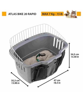FERPLAST Atlas Bike 20 Rapid - koszyk rowerowy dla zwierząt