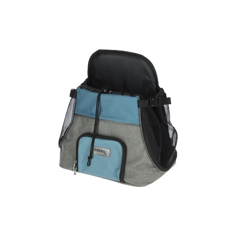 KERBL Torba podróżna dla psa Vacation, 31 x 24 x 38 cm, szaro-niebieska