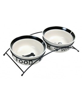 TRIXIE Miski ceramiczne na stojaku Eat on Feet 24641