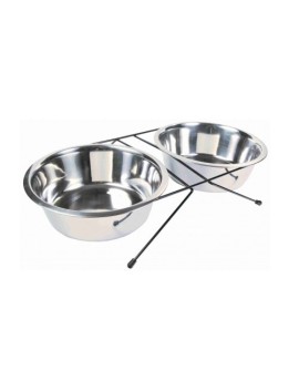 TRIXIE Stojak z miskami - 2x1,8 L 24833